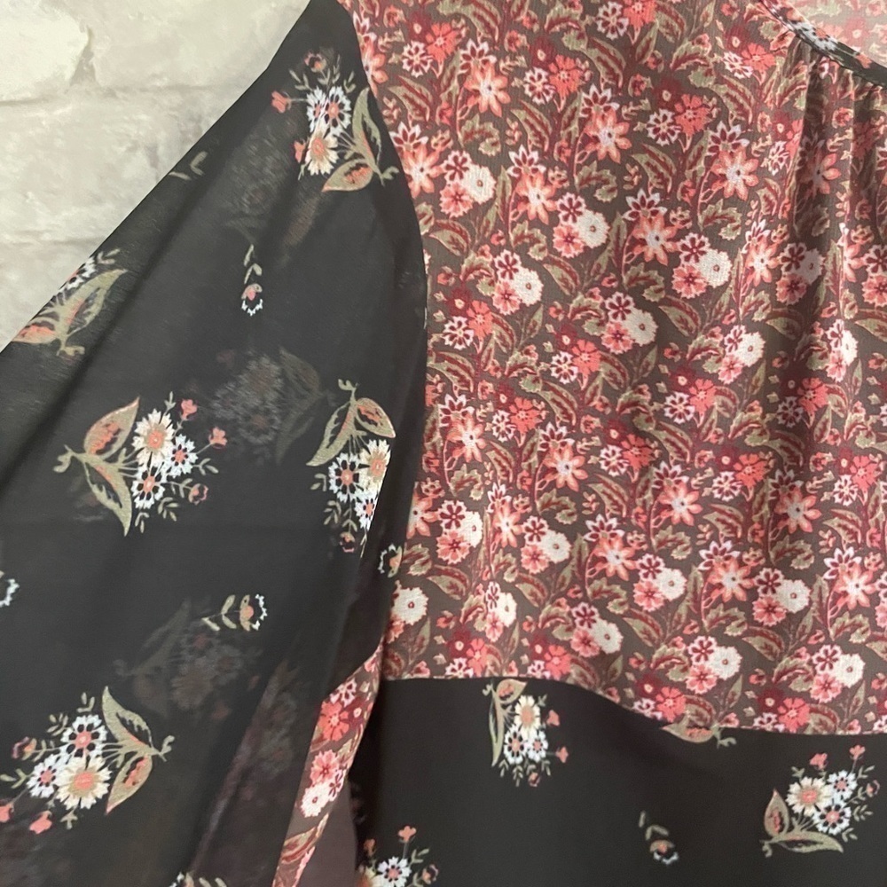 NWT Rebecca Minkoff Paisley Romantic Boho Flutter Sleeve Top Size Small - Picture 7 of 12